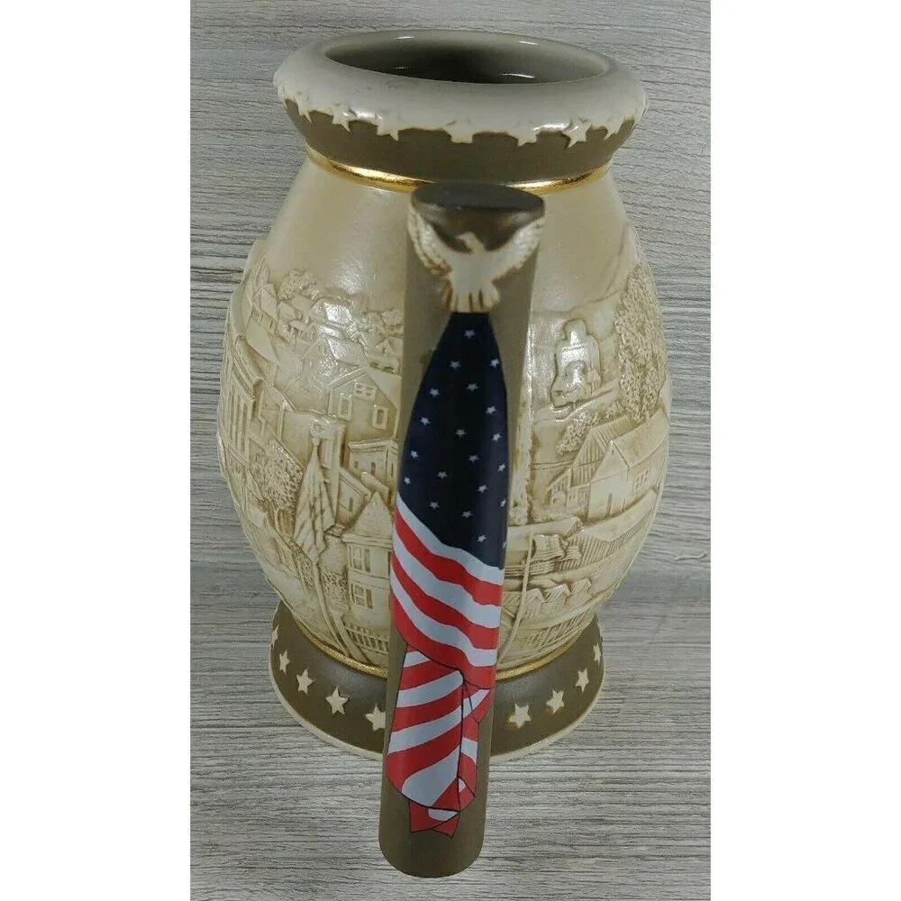 Miller Package Home By Norman Rockwell Collection Multicolor Textured Mug Stein